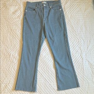 LOFT - The Kick Crop striped jeans size 27/4